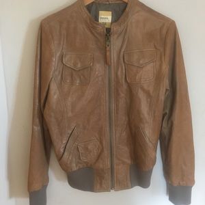 Fossil Leather Bomber Jacket